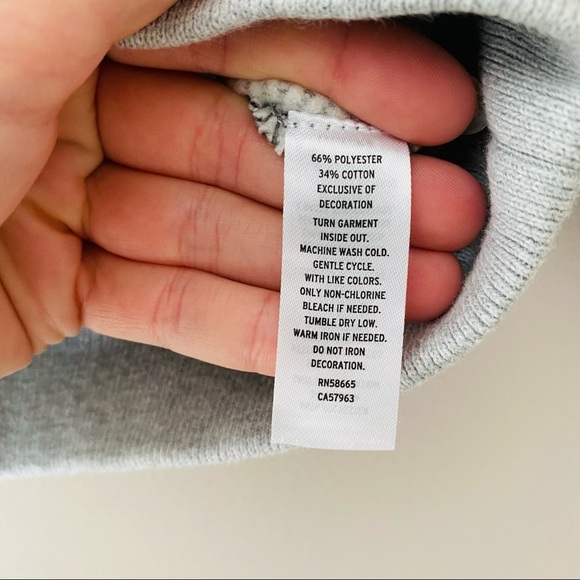 Tucker+Tate Pullover 'Chill' Sweater Gray/Orange Sz 9 Months - Picture 5 of 7